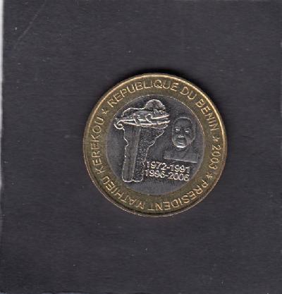 Beschrijving: 6.000 Francs PRES.KEREKOU(rare)mint 500
